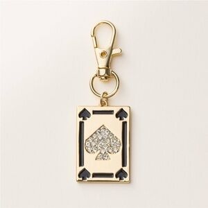 Target Kate Spade Playing card bag charm keychain